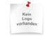 Notizzettel mit der Aufschrift "Kein Logo vorhanden" und einem roten Reißnagel befestigt.