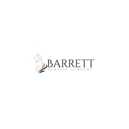 Logo for Barrett Plastic Surgery, featuring a stylized silhouette of a woman's profile.