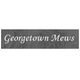 Text "Georgetown Mews" on a textured gray background.