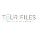 Logo mit Text "TOUR-FILES photography". Kamera-Symbol integriert in Schriftzug.