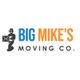 Logo of Big Mike's Moving Co. with a silhouette of a person carrying a box.
