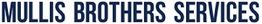 Text reads "MULLIS BROTHERS SERVICES" in bold navy blue font on a white background.
