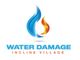 Logo with blue and orange flames, text "Water Damage Incline Village" below.