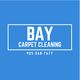 Blue logo for Bay Carpet Cleaning with phone number 925-268-7677.