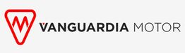 Logo de Vanguardia Motor con diseño de triángulo rojo y texto en negro.