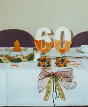 Dekorationsbeispiel für 60. Geburtstag
