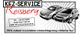 KFZ-Service Reisberg-Visitenkarte mit zwei Autos und Kontaktdetails. Dienstleistungen: PKW-Ankauf.