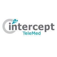 Logo with the text "intercept TeleMed" in gray and teal.