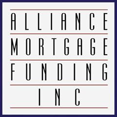 Logo with text: "Alliance Mortgage Funding Inc" in bold, black letters on a white background.