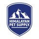Blue shield logo for Himalayan Pet Supply with a white mountain graphic.