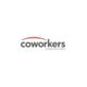 Logo with text "coworkers" and slogan "Another Place to Work" under a red curved line.
