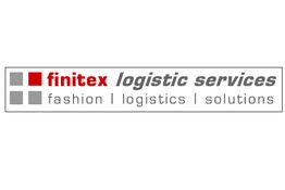 Logo von Finitex Logistic Services mit Slogan: fashion | logistics | solutions.