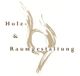 Logo mit brauner abstrakter Holzform und Text "Holz- & Raumgestaltung".