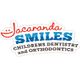 Jacaranda Smiles logo for children's dentistry and orthodontics, with a smiley face icon.