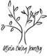 Sketch of a tree with "Olivia Ewing Jewelry" text below.
