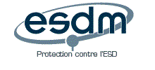 Logo ESDM avec texte "Protection contre l'ESD".