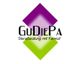 Logo mit zwei übereinanderliegenden Rauten, Text: "GuDiePa, Dienstleistung mit Format".