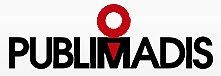 Logo de PUBLIMADIS con letras negras y un ícono rojo arriba de la letra "M".