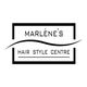 Logo van Marlène's Hair Style Centre met een golvende lijn.