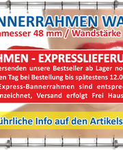 Alu Bannerrahmen Stecksysteme Expresslieferung