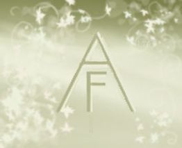 Buchstaben "A" und "F" auf hellgrünem Hintergrund mit wirbelnden Blättern.