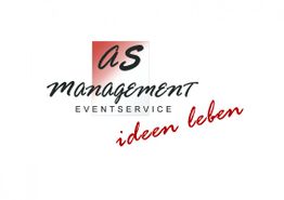Logo mit Schriftzug "AS Management Eventservice - ideen leben".