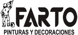 Logotipo de Farto Pinturas y Decoraciones en texto negro sobre fondo blanco.