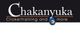 Logo mit Text: "Chakanyuka Clickertraining and more", darunter ein blauer Tropfen mit Hundepfote.