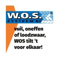 Logo van W.O.S. Systeem B.V. met de tekst: vuil, oneffen of loodzwaar, WOS tilt 't voor elkaar!