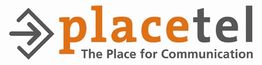 Logo von Placetel mit Schriftzug "The Place for Communication".
