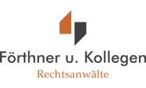 Logo von Förthner u. Kollegen, Rechtsanwälte mit stilisiertem Buchsymbol.