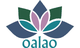 Logo mit stilisierter Lotusblume und Text "oalao" darunter.