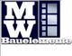 Logo mit den Buchstaben "MW", einem stilisierten Fenster und dem Text "Bauelemente" darunter.