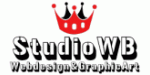 Logo mit Krone und Text: "StudioWB Webdesign & Graphics Art".