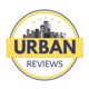 Urban Reviews logo with city skyline and stars encircled by yellow border.