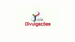 Logotipo colorido com texto "Pupila Divulgações".