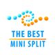 Logo with blue and orange dots forming a spiral, text reads "The Best Mini Split."