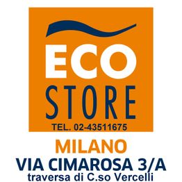 Logo Eco Store, indirizzo: Via Cimarosa 3/A, Milano, Tel. 02-43511675.