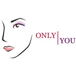 Illustration eines halben Gesichts und der Text „ONLY YOU“ in verschiedenen Farben.