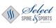 Logo of "Select Spine & Sports Medicine" with stylized "S" symbol on the left.