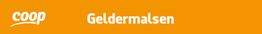 Oranje logo met witte tekst "coop Geldermalsen".