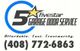 5 Star Garage Door Service logo with contact number: (408) 772-6863. Affordable, Fast, Trustworthy.