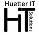 Logo mit Text "Huetter IT" oben, "HiT" in der Mitte, "Solutions" vertikal rechts.