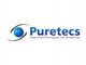 Logo von Puretecs: Blauer Globus mit Kreisen, Text "Industrielle Reinigung und Veredelung".