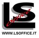 Logo con le lettere "LS" e "office" in rosso in diagonale, sito web www.lsoffice.it.