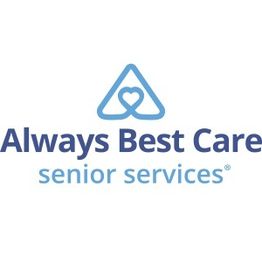 Logo: Always Best Care Senior Services with a heart inside a triangle above the text.