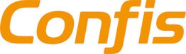 Logo di un'azienda con la scritta "Confis" in arancione.