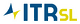 Logo con letras "ITRSL" en azul y amarillo, con un diseño de triángulo a la izquierda.