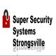 Red padlock icon with text: "Super Security Systems Strongsville".