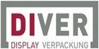 Logo mit Text "DIVER DISPLAY VERPACKUNG" in grauer und roter Schrift.